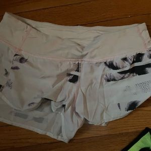 Size 6 Lululemon shorts with liner
